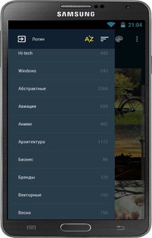 Каталог HD Wallpapers для Android смартфонов